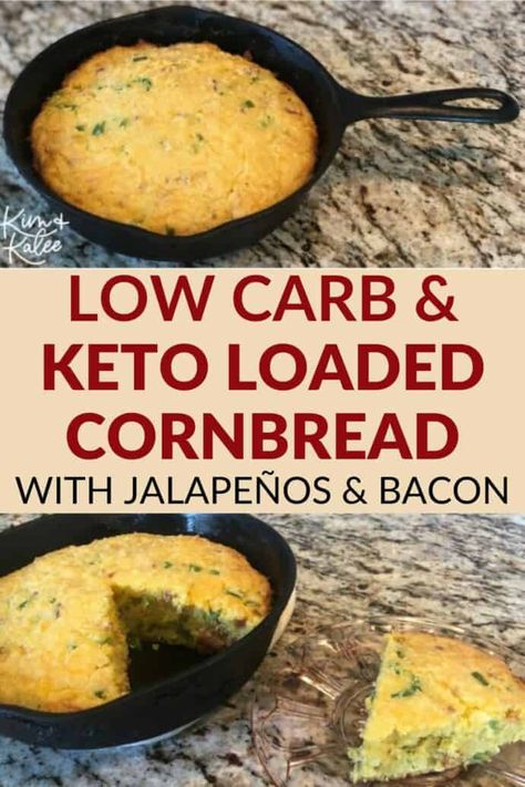 Keto Cornbread Recipe, Low Carb Cornbread, Keto Cornbread, Jalapeno Cheddar Cornbread, Cheddar Cornbread, Jalapeño Cornbread, Almond Flour Muffins, Jalapeno Recipes, Boiled Egg Diet Plan