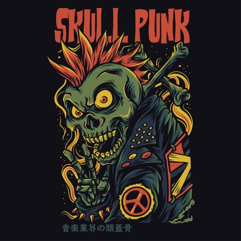 Punk Cartoon Characters, Punk Cartoon, Punk Illustration, Punk Tshirt, Punk Love, Bones Brigade, Pinstripe Art, Halloween Character, Arte Punk