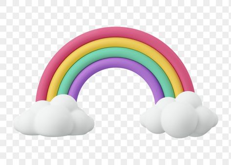 Png Icons Instagram, 3d Stickers Png, Black Quotes Wallpaper, Rainbow Icon, Cloud And Rainbow, Birthday Graphic, 3d Rainbow, Rainbow Images, Photo Elements