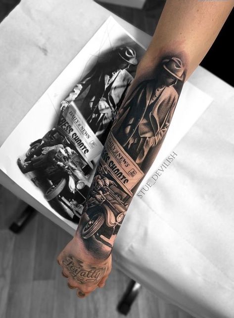 Kray Twins Tattoo, Mobster Tattoo Gangsters, Godfather Tattoos, Mafia Tattoo Gangsters, Mafia Tattoo Ideas, Mafia Tattoo Design, Gangster Tattoos Mafia, Maffia Tattoo, Tattoo Gangster