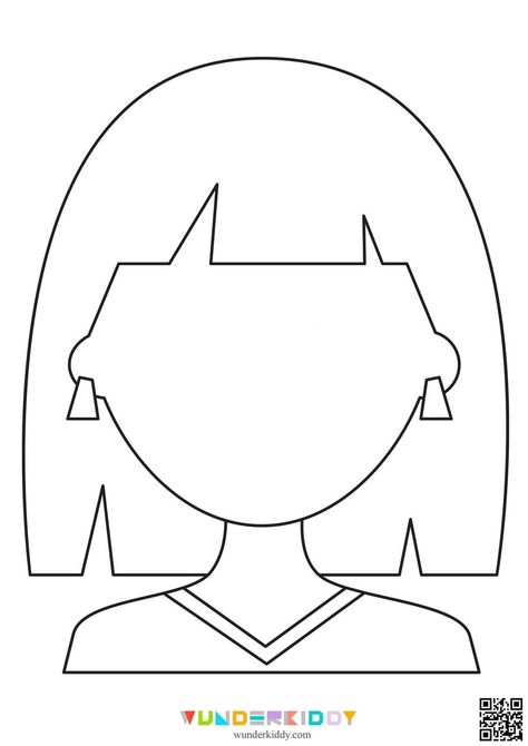 Fro Drawing, Blank Face Template, Kindergarten Activity, Face Template, Preschool Age, Creative Games, Drawing Templates, Mom Day, Preschool Learning Activities