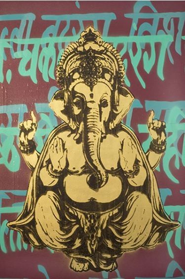 . Buddha Collage, Arte Ganesha, Ganesh Art, Ganesha Art, Organized Chaos, Indian Gods, Hindu Art, Lord Ganesha, Spiritual Art