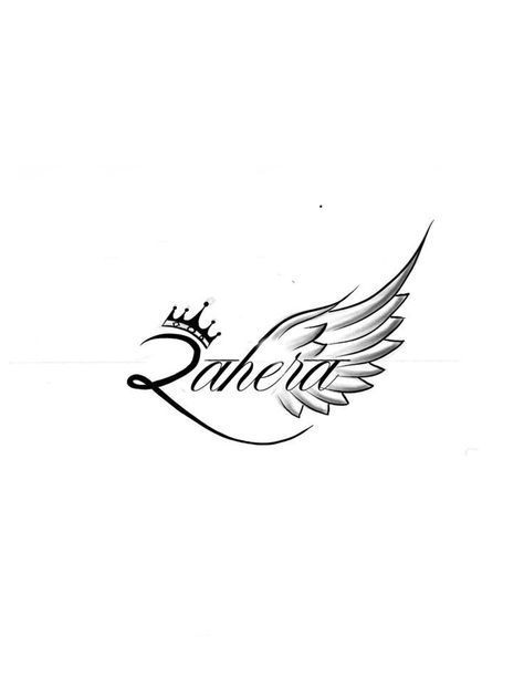 Name And Wings Tattoo, Name With Wings Tattoo, Tato Nama, Alas Tattoo, Mom Dad Tattoo Designs, Tattoo Design For Hand, Baby Tattoo Designs, Geometric Sleeve Tattoo, Small Shoulder Tattoos