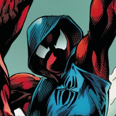 He my fav spider Scarlet Spider Comic Art, Scarlet Spiderman Pfp, Scarlet Spider Across The Spiderverse, Scarlet Spider Pfp, Spiderman India Pfp, Ben Riley Spiderman, Spiderman Comic Pfp, Scarlet Spider Wallpaper, Scarlet Spider Comic