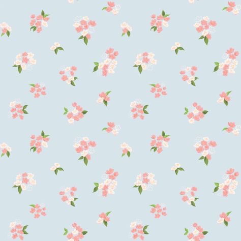 This quaint ditsy floral pattern features clusters of flowering pink and white blossoms on a light blue background. Perfect for country and farmhouse style interiors. Light Pink Pattern, Collage Photos, Ditsy Floral Pattern, Pink And White Flowers, Light Blue Background, Pink Pattern, Color Inspo, Cute Wallpaper Backgrounds, Dragonflies