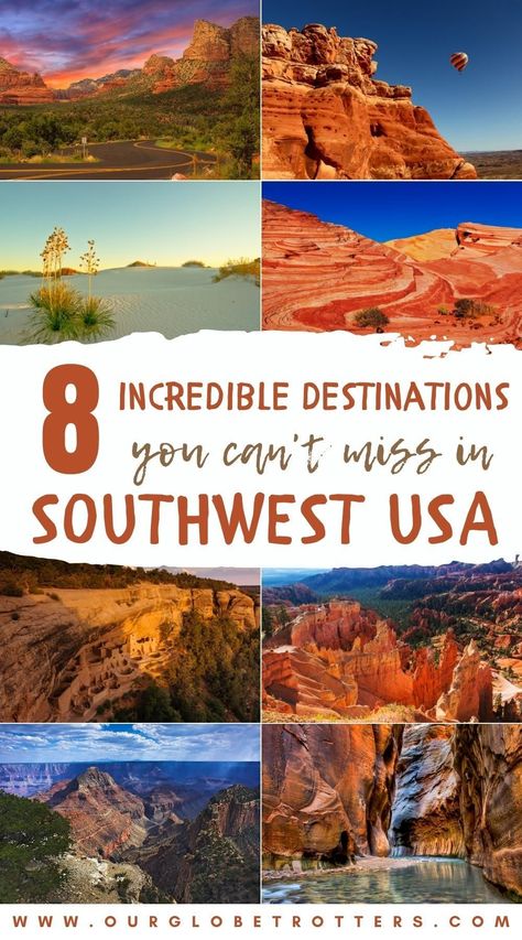 The US Southwest makes for one of the world's most spectacular road trips through utterly stunning and out-of-this-world landscapes in the USA. Plot your families next southwest road trip route using this guide to the best places to visit in the southwest | Southwest Road trip | US family vacations | Places to visit in the southwest USA | Best of the southwest | Our Globetrotters Family Travel Blog South West Usa Road Trip, Southwest Usa Roadtrip, Southwest National Parks Road Trip, Out West Road Trip, Southwest National Parks, Us Family Vacations, Southwest Road Trip, Desert Vacation, Southwest Home