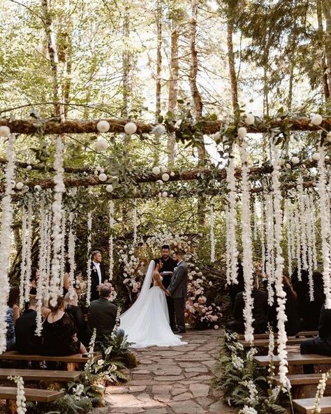 Mystical Wedding Venues, Woodsy Beach Wedding, Fern Acres Wedding, Twilight Forest Wedding, Forks Washington Wedding, Twilight Wedding Inspiration, Twilight Themed Wedding, Twilight Wedding Aesthetic, Unique Wedding Arch