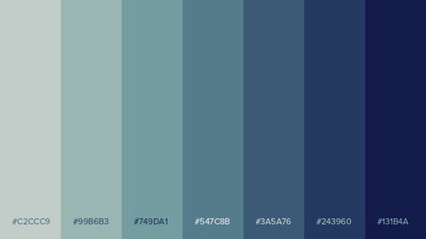 Blue Colour Pallet, Cyan Color Palette, Color Cian, Gradient Color Design, Cyan Colour, Color Pad, Cool Color Palette, Color Design Inspiration, Hex Color Palette