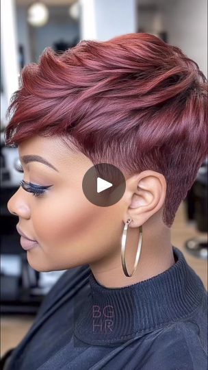 2.1M views · 33K reactions | Fall Pixie Cuts for Black Women: Trendy & Bold Styles for the Season 🍁✂️ Pixie cuts are timeless, and this fall, they’re taking on a whole new vibe! Whether you're into sleek, edgy, or textured looks, there’s a pixie style to match every personality. Here's how you can rock a pixie cut this season, with options that are chic, bold, and perfect for the cooler months.#PixieCuts #FallHairstyles #BlackWomenHair #NaturalHair #ShortHairDontCare #TexturedPixie #CurlyPixie #Fall2024Hair #BlackGirlsHairRocks #BoldHairstyles #HairInspiration #ShortHairStyles | Black Girls Hair Rocks | Black Girls Hair Rocks · Original audio Bob Pixie, Pixie Cuts For Black Women, Asymetrical Haircut Short, Very Short Bob Black Women, Very Short Pixie Haircut Black Women, Short Pixie Cut Black Women, Coloured Pixie Cut, Girls Pixie Cut, Red Pixie Cuts