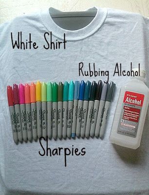 Tie Dye Sharpie, Sharpie Tie Dye, Ty Dye, Sharpie Crafts, Diy Sharpie, Make Your Own Shirt, Tie Dye Crafts, Diy Tie, Astuces Diy