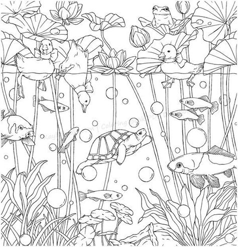 Kanoko Egusa Coloring Pages, Symphony Of Cute Animals, Cute Animals Coloring, Kanoko Egusa, Coloring Anime, Detailed Coloring Pages, Adult Colouring Pages, Animals Coloring, Printable Coloring Book