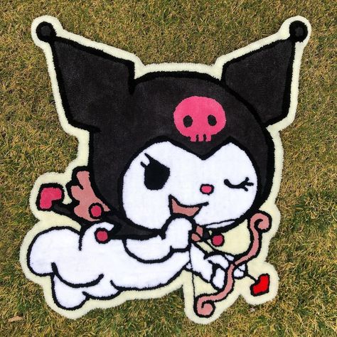 Tufting Rugs, Rug Tufting, Funky Rugs, Sewing Cushions, Melody Hello Kitty, Iconic Art, Punch Needle, Cool Rugs, Aesthetic Room Decor