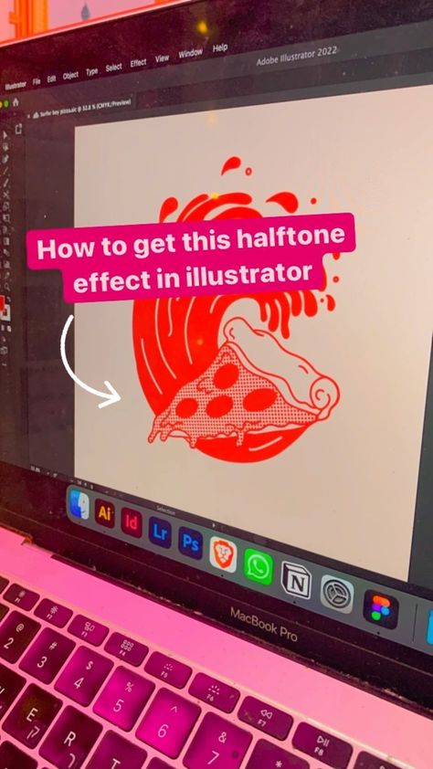 Halftone Effect Illustrator, Halftone Logo Design, Adobe Illustrator Typography Tutorials, Halftone Aesthetic, Adobe Hacks, Halftone Graphic, Illustrator Hacks, Illustrator Video, Halftone Illustration