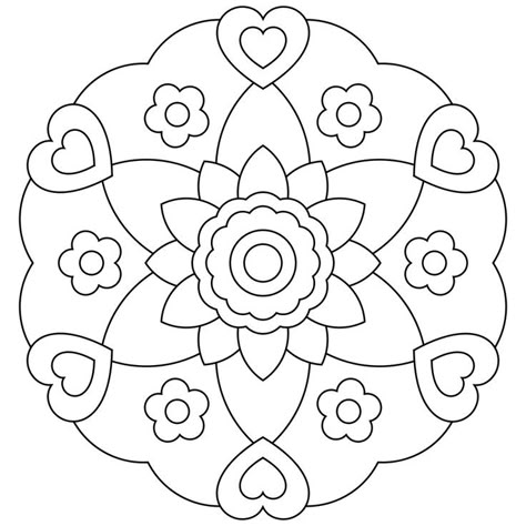 Free Printable Mandalas for Kids - Best Coloring Pages For Kids Mandalas For Kids, Mandala Simple, Mandala Printable, Design Mandala, Mandalas Painting, Simple Mandala, Mandalas Drawing, Mandala Coloring Books, Wallpaper Tumblr