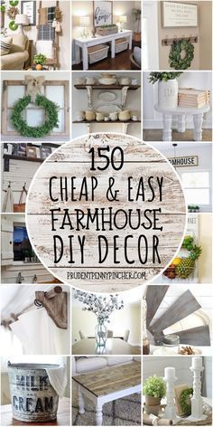 Farmhouse Diy Decor, Diy Farmhouse Ideas, Diy Farmhouse Decoration, Living Room Ideas Farmhouse, Decoration Shabby, Dekor Diy, Farmhouse Decor Ideas, Paint Diy, Farmhouse Decoration