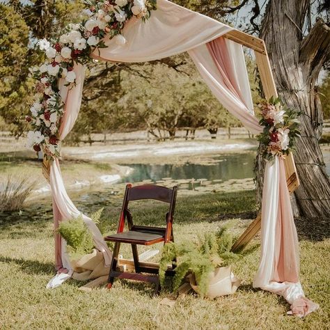 Heptagonal Wedding Arch Decor, Wooden Wedding Arch, Portable Photo Booth, Wooden Wedding Arches, Boho Wedding Arch, Wedding October, Metal Wedding Arch, Wedding Arch Rustic, Rustic Backdrop