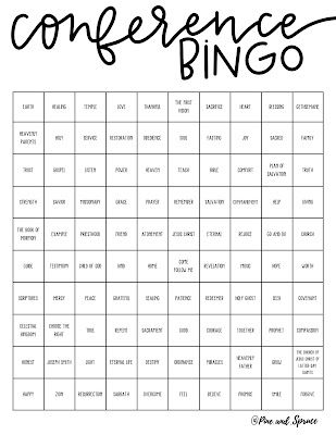 General Conference April 2020 - Big Kid Bingo Conference Bingo, Lds General Conference Activities, Picture Bingo, General Conference Activities, Lds Conference, Word Bingo, Lds General Conference, Youth Activities, Quiet Activities