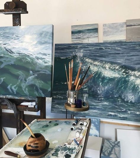 Irina Cumberland Paintings, Irina Cumberland, Artist Aesthetic Room, Art Painting Aesthetic, Artist Room, Art Studio Room, Artist Aesthetic, Arte Inspo, Arte Sketchbook