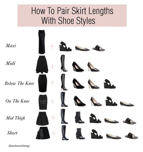 How To Pair Skirt Lengths With Shoe Styles by diane-howard-image on Polyvore Fashion Dictionary, Fashion Terms, Fashion Vocabulary, Fashion Hacks Clothes, Clothing Hacks, Hiking Outfit, 가을 패션, Vacation Travel, Packing Tips