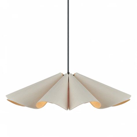 Bruck Delfina 60 1-lt Pendant WEP Light | WEPDEL/60/ASH/ASH | Bruck Lighting | LBC Lighting Large Modern Light Fixtures, Argentina, Off Center Pendant Light, Lighting Design Ceiling Lights, Wavy Pendant Light, Midcentury Light Fixture, Contemporary Lights, Commercial Pendant Lighting, Sculptural Chandelier