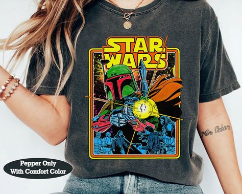 Star Wars Boba Fett Fires Graphic Shirt Galaxy's Edge - Etsy Mandalorian Warrior, Moana Shirt, Mario Shirt, Star Wars Shirt, Toy Story Shirt, Minnie Shirt, Galaxy's Edge, Comfort Colors Tshirt, Star Wars Shirts