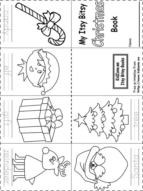 Itsy Bitsy Book - Christmas Christmas Worksheets Kindergarten, Creation Bible, Christmas Worksheets, Worksheet For Kids, Christmas Kindergarten, Christmas Coloring Books, Christmas School, Preschool Christmas, Free Christmas Printables