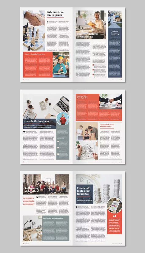 Newsletter Template INDD, IDML. 12 Pages. Newsletter Page Design, Newsletter Layout Template, Page Layout Design Magazine, Newsletter Design Layout Templates, Magazine Layout Design Ideas, Print Newsletter Design, Newsletter Design Layout Creative, Newsletter Design Ideas, Newspaper Layout Design