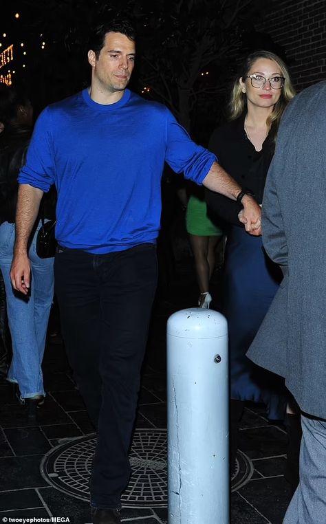 Henry Cavill puts on a loving display with his girlfriend as they walk hand-in-hand in Los Angeles  | Daily Mail Online Henry Cavill Dating, Henry Cavill Girlfriend, Natalie Viscuso, Superman Actors, Henry Cavill Eyes, Henry Cavill News, Just Friends Quotes, Love Henry, Romantic Date Night