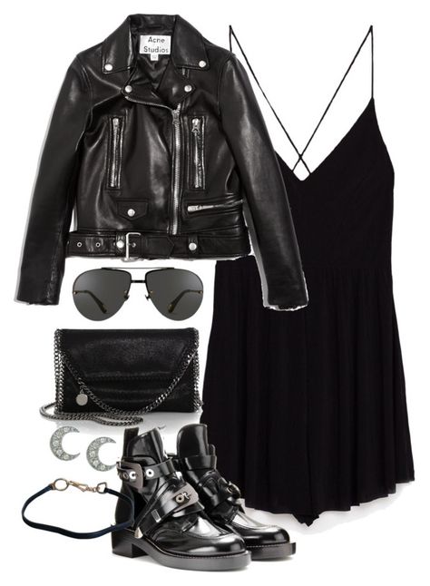 Look Festival, Winter Typ, Sydney Evan, Evening Outfits, All Black Outfit, Linda Farrow, Edgy Outfits, Lookbook Outfits, Polyvore Outfits