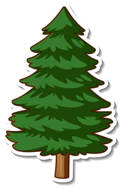 Pine Tree Drawing, Christmas Tree Printable, Photo Cake Topper, Christmas Tree Drawing, Tree Textures, Birthday Cake Topper Printable, Tree Clipart, Christmas Math, Christmas Tree Art