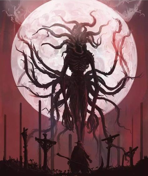 Moon Presence, Bloodborne Concept Art, Bloodborne Art, Lovecraftian Horror, Demon Souls, Dark Souls Art, Trash Polka, Cosmic Horror, Monster Concept Art