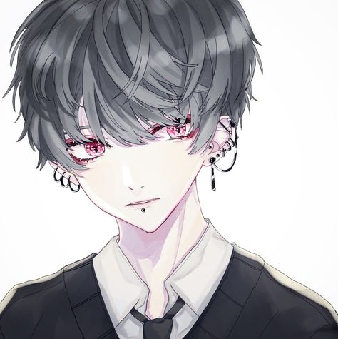 Anime Boy With Piercings, Japon Illustration, Anime Girlies, Dark Anime Guys, Anime Inspired Outfits, Anime Guy, Boy Anime, Anime People, Manga Boy