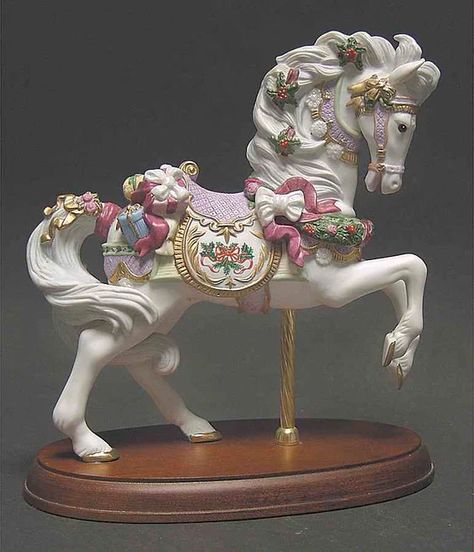 Christmas Carousel, Carousel Animals, Carousel Cake, Lenox Christmas, Horse Aesthetic, Merry Go Round, Carousel Horses, Tableware Accessories, Rocking Horse