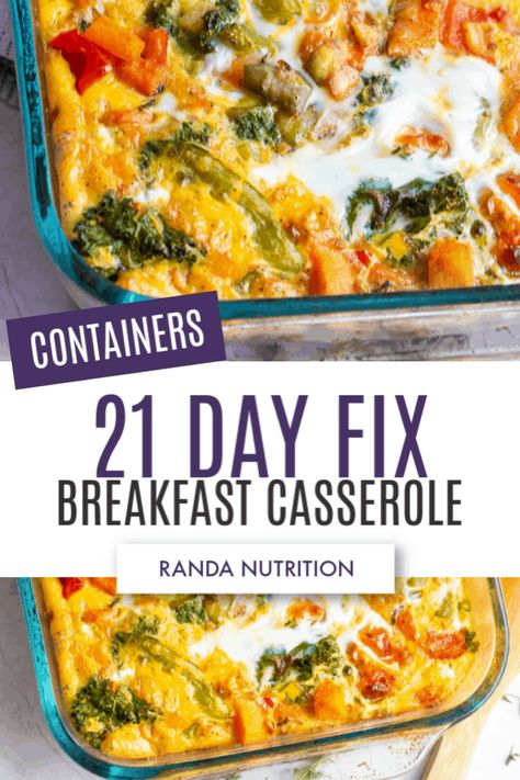 If you're looking for a healthy and easy breakfast for meal prep, then you're going to love this 21 Day Fix Breakfast Casserole. Get a yellow, green, red, and a teaspoon in. Also works for an 80 Day Obsession Breakfast idea! Easy to make a no yellow breakfast too! #80dayobsessionrecipes #healthybreakfastrecipes #21dayfix 21 Day Fix Overnight Oats, Healthy Egg Casserole, Yellow Breakfast, 21 Day Fix Breakfast, 21 Day Meal Plan, Fixate Recipes, Overnight Oats Recipes, Healthy Egg Recipes, 21 Day Fix Diet