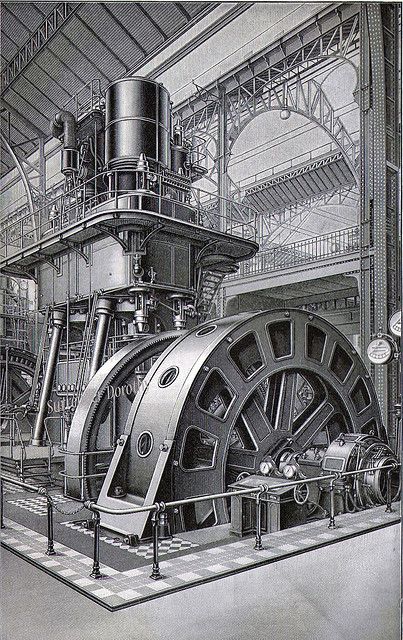 Old Steam Engines | Recent Photos The Commons Getty Collection Galleries World Map App ... Steampunk City, World History Lessons, Electric Generator, Industrial Machinery, Industrial Architecture, Steam Generator, Industrial Photography, Industrial Vintage, Reference Book