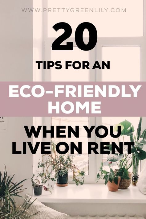 Do you want an eco-friendly home but you live on rent? I have your back. These are 20 of the easiest ways to make your home sustainable. Eco Friendly Bedroom, Green Lily, Eco Lifestyle, Eco Friendly Brands, Eco Friendly Home, Eco Friendly Kitchen, Zero Waste Living, Zero Waste Lifestyle, Eco Living