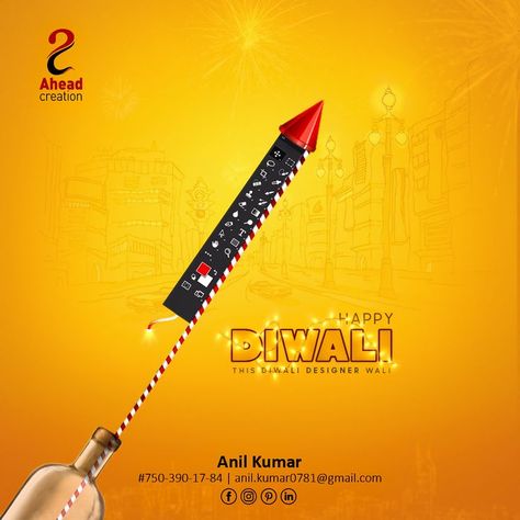 This Diwali Designer Wali Diwali Creative, Hoarding Design, Diwali Poster, Diwali Design, Digital Advertising Design, Poster Text, Digital Marketing Design, Photoshop Tutorial Design, Motion Graphics Inspiration