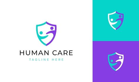 Human care protect logo design vector | Premium Vector #Freepik #vector #background #logo #business #abstract Animal Protection Logo, Honey Logo, Protection Logo, House Logo Design, Human Logo, Beauty Salon Logo, Monogram Logo Design, Stylish Letters, Animal Protection