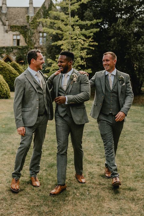 Green Best Man Suit, Groom Suit Olive Green, Olive Green Suit Groomsmen, Green And Grey Suit Groomsmen, Green Tweed Wedding Suit Groom, Green And White Groom Suit, Green Men’s Wedding Suit, Wedding Suite Man Green, Champagne And Green Groomsmen