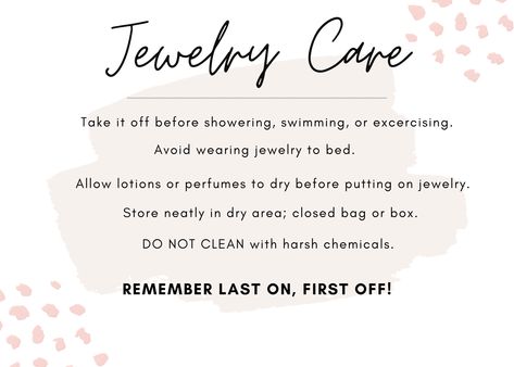 Good tips to know about jewelry care! ✨💍 #tiptuesday #rayward #ardmorejeweler Jewelry Care Tips, Jewelry Packaging Diy, Jewelry Business Card, Fashion Jewelry Quotes, Jewellery Card, Jewelry Package, Jewelry Hacks, Jewellery Photography Inspiration, Business Branding Inspiration