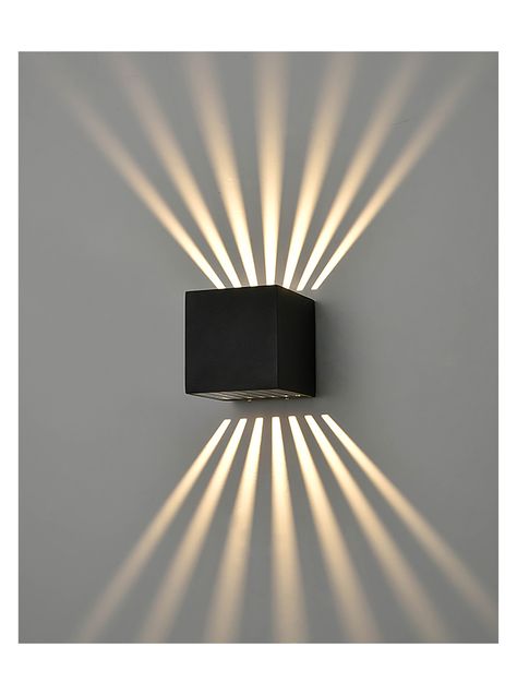 Modern Outdoor Wall Lighting, Up Down Wall Light, Led Garden Lights, Black Outdoor Wall Lights, Exterior Wall Light, Side Lights, Outdoor Lights, Project Inspiration, Led Wall Lights