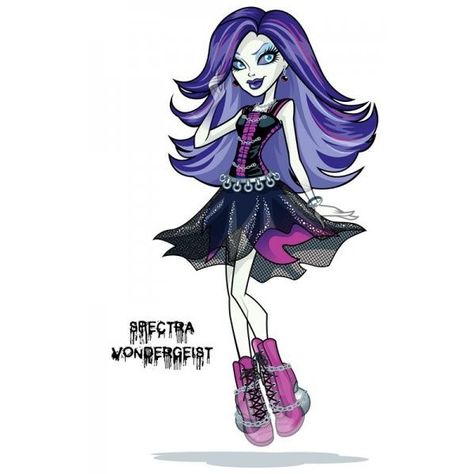 Monster High Spectra Vondergeist, Monster High Spectra, Spectra Vondergeist, Monster High Clothes, Alternative Dress, E Girl Outfits, Bad Barbie, Moster High, Monster High Art