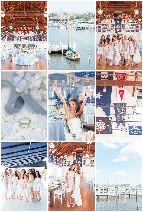 nautical bridal shower Boat Bridal Shower Ideas, Nautical Bridal Shower Ideas, Lana Wedding, Nautical Bridal Shower, White Bridal Shower Dress, Nautical Bridal Showers, Perfect Bridal Shower Gift, Bride Game, White Desserts