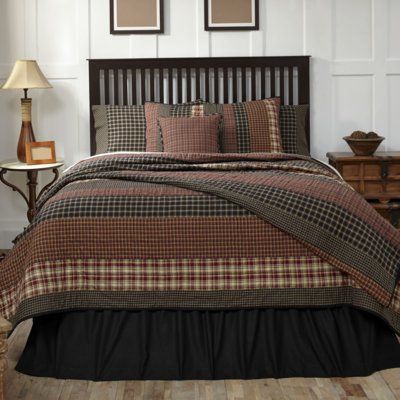 August Grove Loraine Quilt Size: Queen Cabin Bedroom Decor, California King Quilts, Rustic Quilts, Cabin Bedroom, Vhc Brands, Classic Quilts, Rustic Bedding, Traditional Quilts, Cabin Style