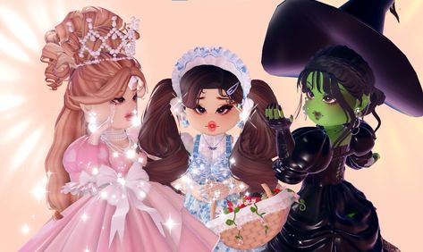 Royale high outift idea, repost ONLY WITH credits <3 #rh #royalehigh With: @4iko0 and @Sendme_babyOG Cosplay Royale High Outfits, Pageant Themes, Royal High Outfits Ideas Cheap, Cute Ipad Cases, Wicked Witch Of The West, Duo Halloween Costumes, Island Outfit, High Hair, Bad Witch