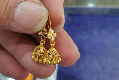 Maharashtrian Earrings Gold, 1gram Gold Earrings, 2 Gm Gold Earrings, 2 Grams Gold Earrings, 2 Grams Gold Earrings Designs, Gold Earrings Design, Gold Necklace Price, Ear Jewellery, Small Earrings Gold