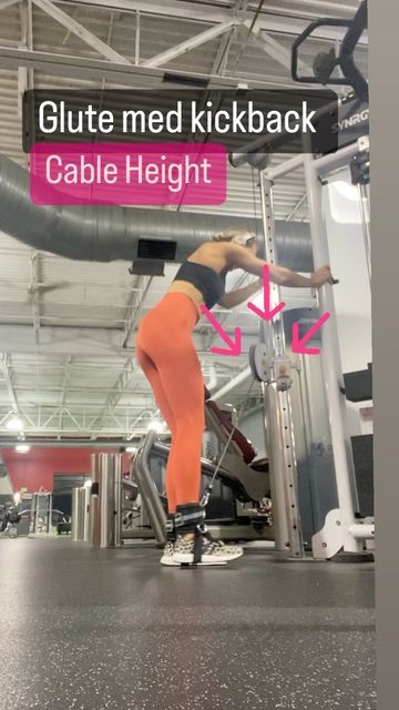 Pulley Workout, Cable Machine Glutes, Cable Kickbacks Glutes Form, Cable Pull Through Glutes, Glute Workout On Cable Machine, Glute Medius Kickback Cable, Cable Machine Workout, Glute Medius, Cable Machine