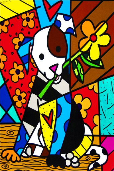 Romero Britto Art, Britto Art, Art Web, Pola Sulam, Paris Art, Art Pop, Arte Animal, Art Plastique, Graffiti Art