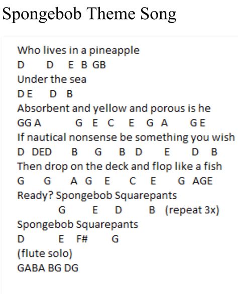 Flute Notes With Letters, Spongebob Theme Song Ukulele, Songs On The Piano Letters, Flute Songs With Letters, Songs On The Flute, Piano Song Letters, Violin Songs With Letters, Easy Piano Songs For Beginners With Letters, Songs For Flute