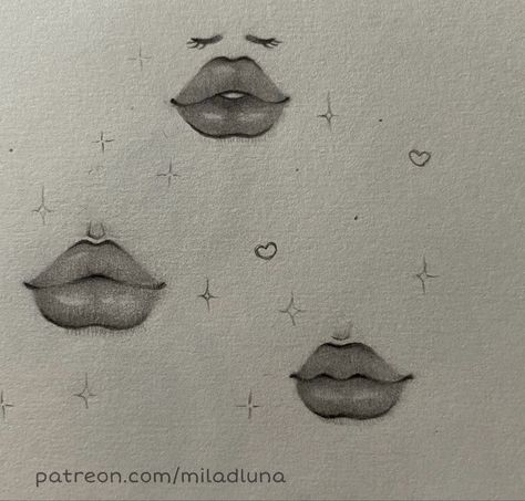 lips drawings step-by-step tutorial Y2k Lips Drawing, Bratz Lips Drawing, How To Draw Pouty Lips, How To Draw Plump Lips, How To Draw Lips Tut, Lips And Nose Drawing, Lip Tut Drawing, Big Lips Drawing, How To Draw A Lips